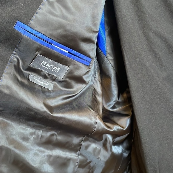 Kenneth Cole Reaction Mens Slim Fit Flex Techni-Cole 2-Piece Suit Jacket Pants - Picture 9 of 16